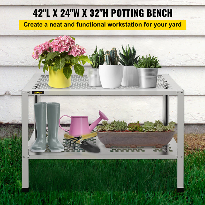 VEVOR Metal Potting Bench & Reviews Wayfair